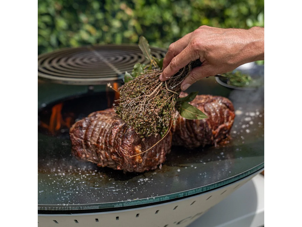 Brasero Traditionnel Aluminium 103 Gris Anthracite Double Cuve