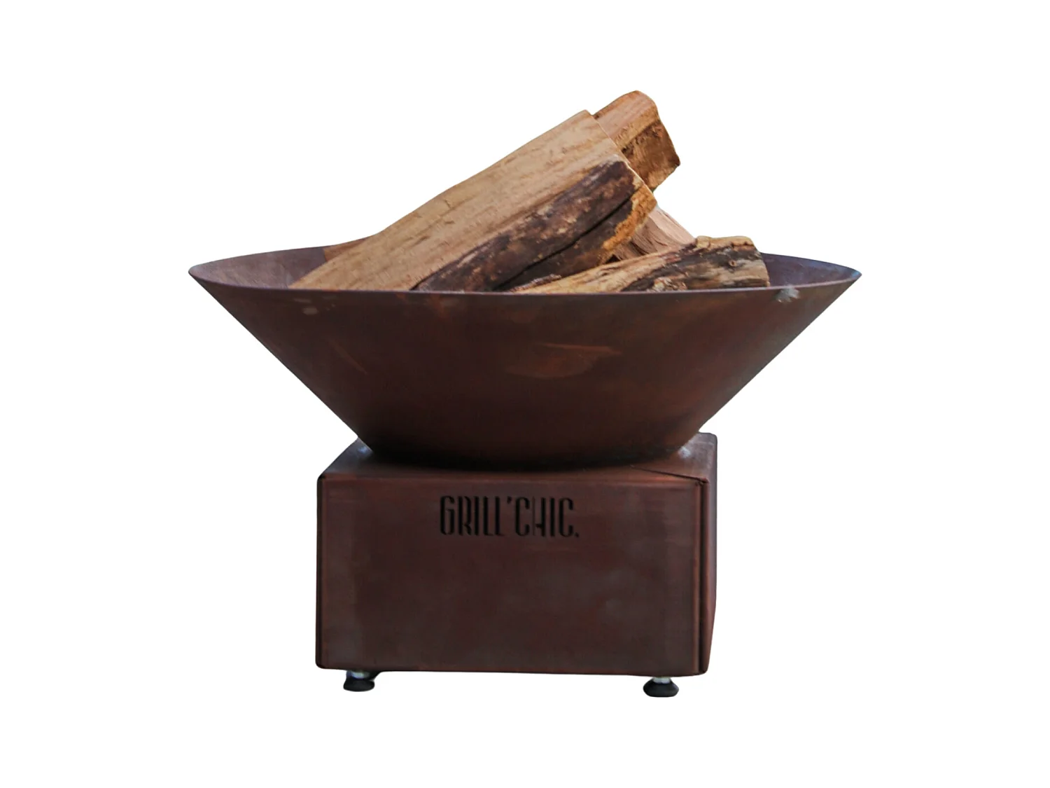 CEVENOL POOL Simple Cuve Corten - Brasero rond - Parfait pour une ambiance conviviale et une touche d’élégance dans votre jardin