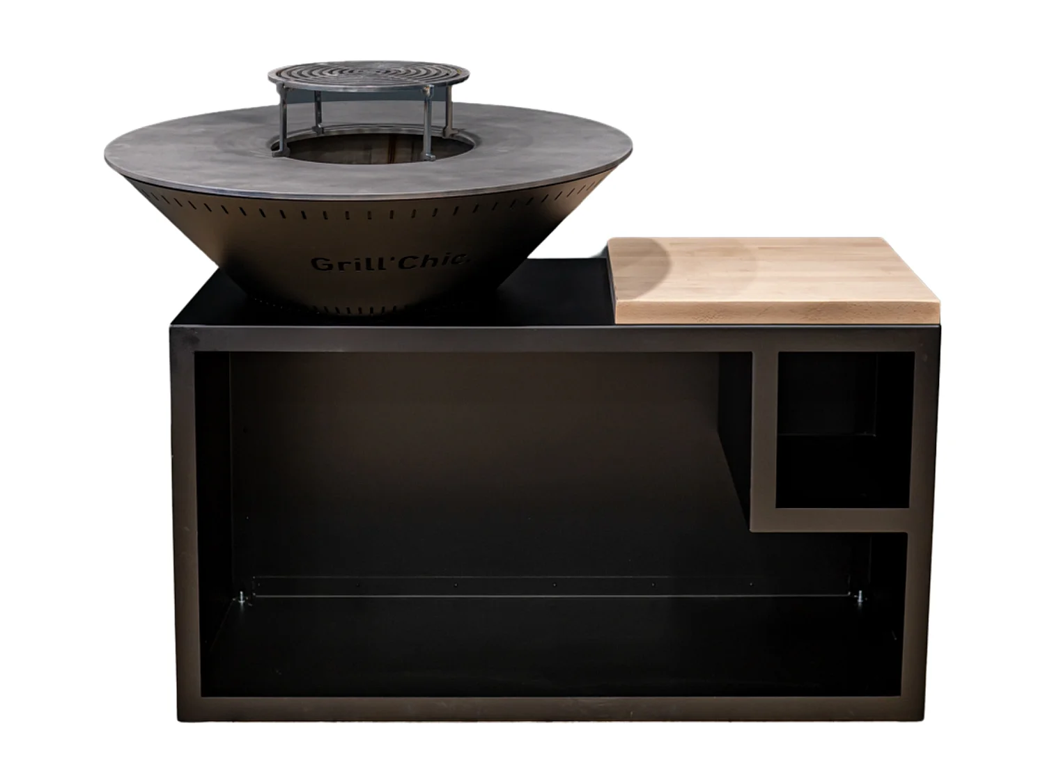 Brasero Traditionnel Aluminium 83 Noir Double Cuve