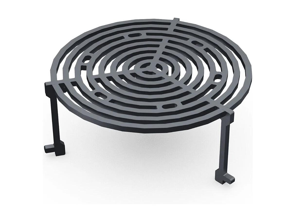 Pack Découverte Brasero CLASSIQUE Double Cuve Acier Thermolaqué 83x90cm - Effet Corten - Un style chaleureux pour cuisiner au feu de bois dans un espace compact