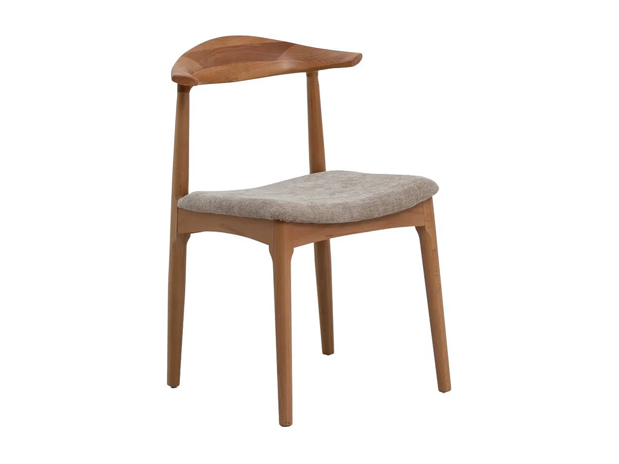 Silla de madera de haya clara Aline (lote de 2)