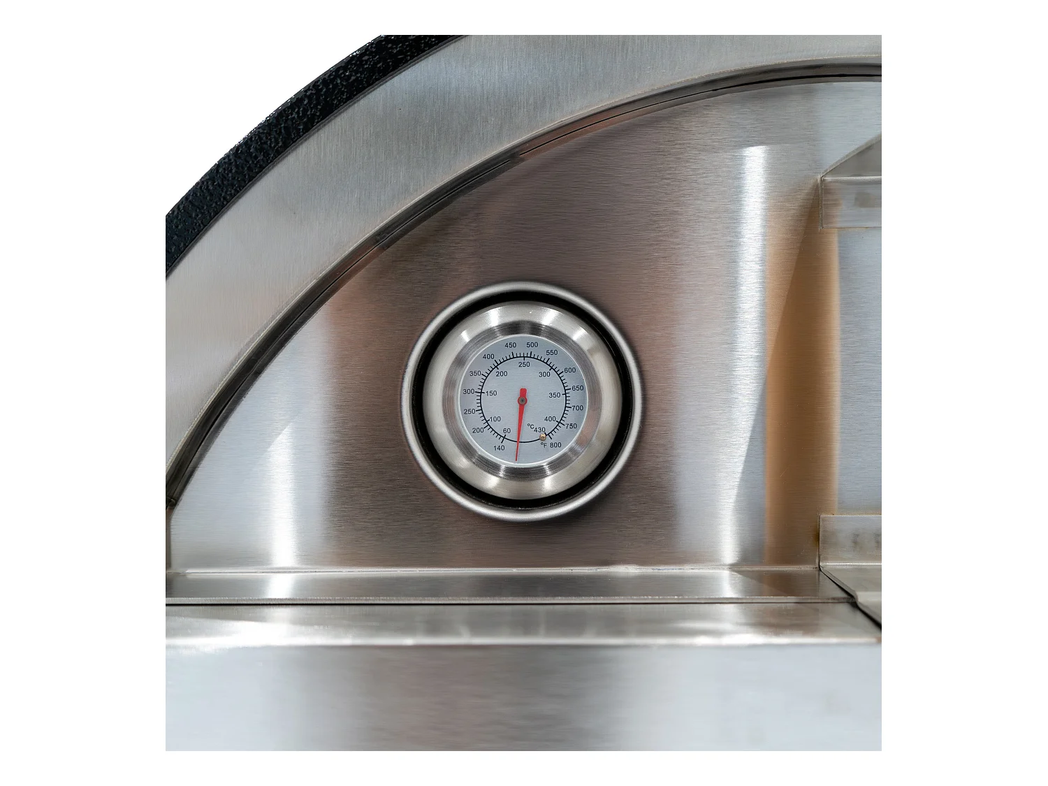 Forno da tavolo per pizza all'aperto 35cm in Acciaio Inox Postazioni di Preparazione Portatili in Legno