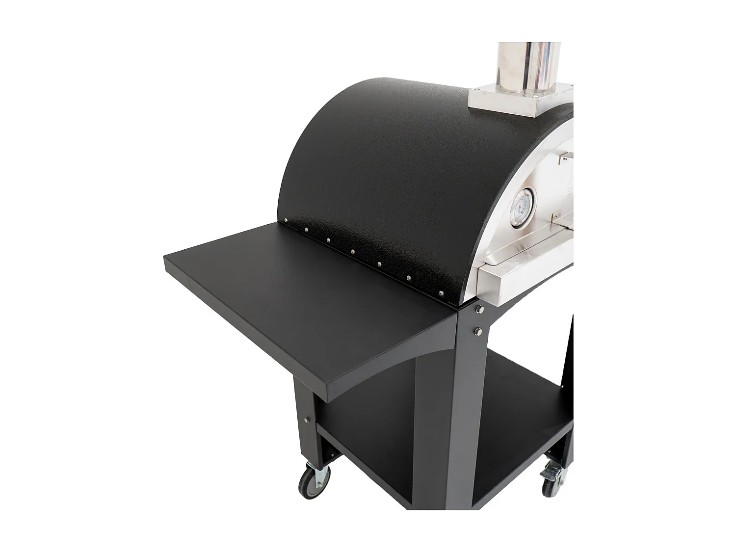 Freistehender Outdoor-Pizzaofen mit Vorbereitungsstationen