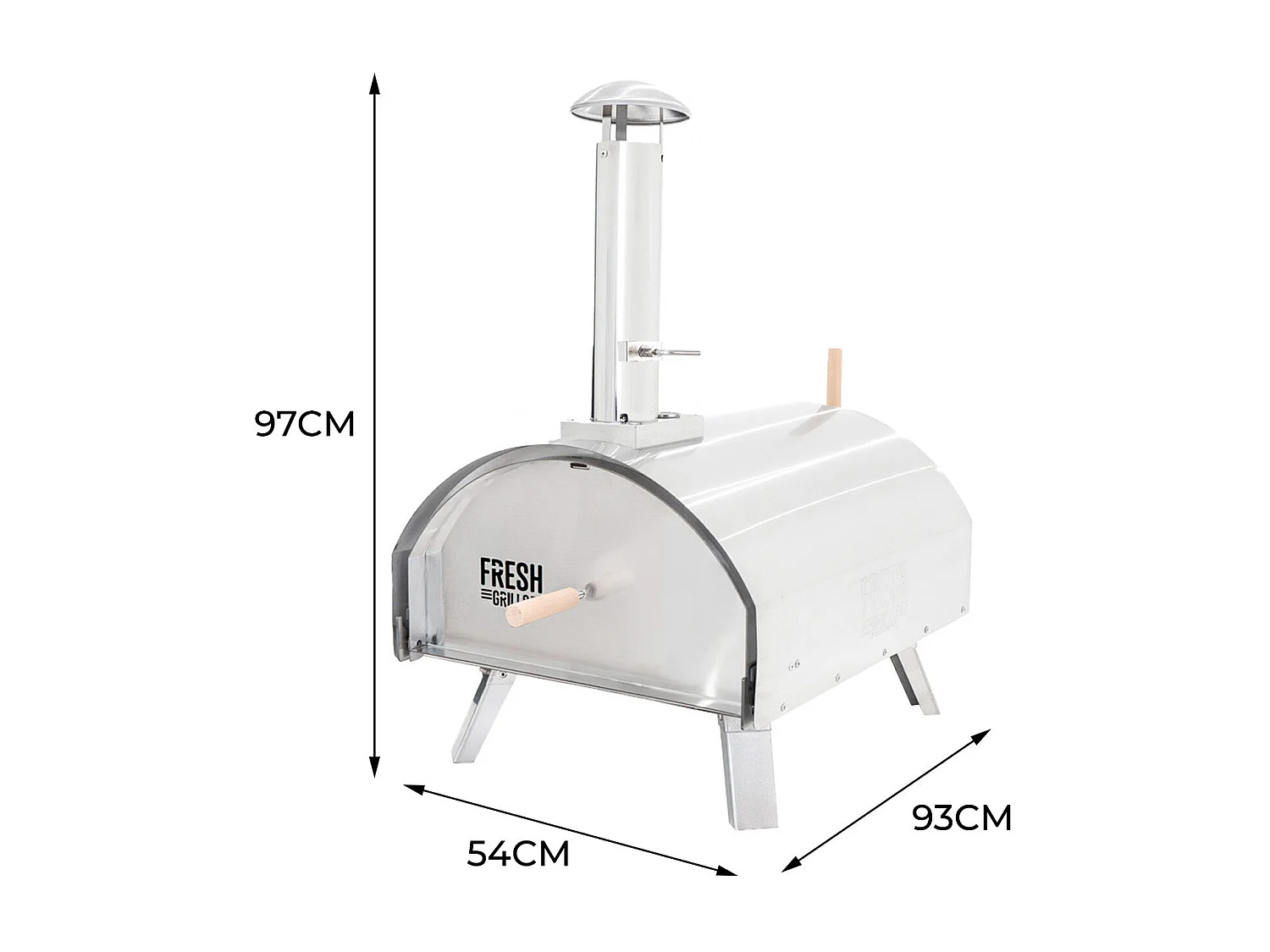 Premium Extra Groß Outdoor-Pizzaofen