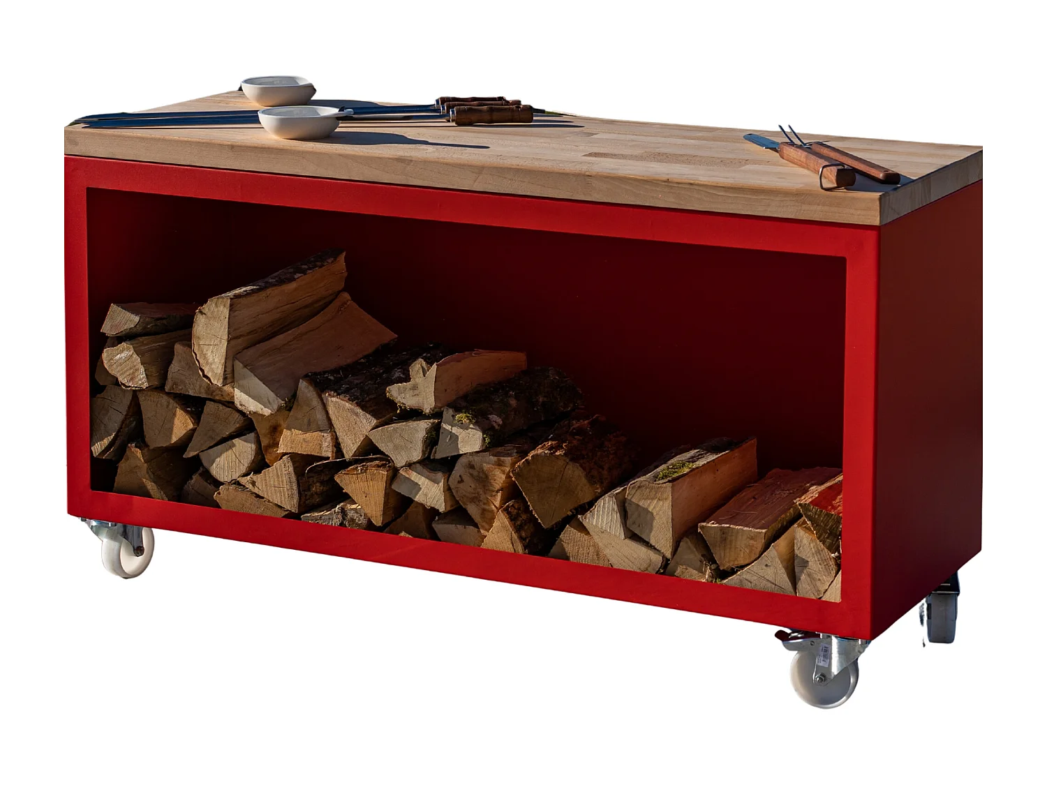 Console Tradition Acier Petit Modele Rouge