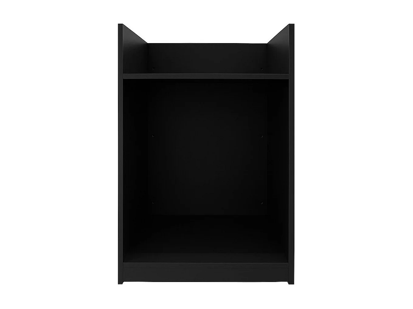 Comptoir de Vente Pour Caisse en MDF Noir TB60 Meuble de Commerce Réception