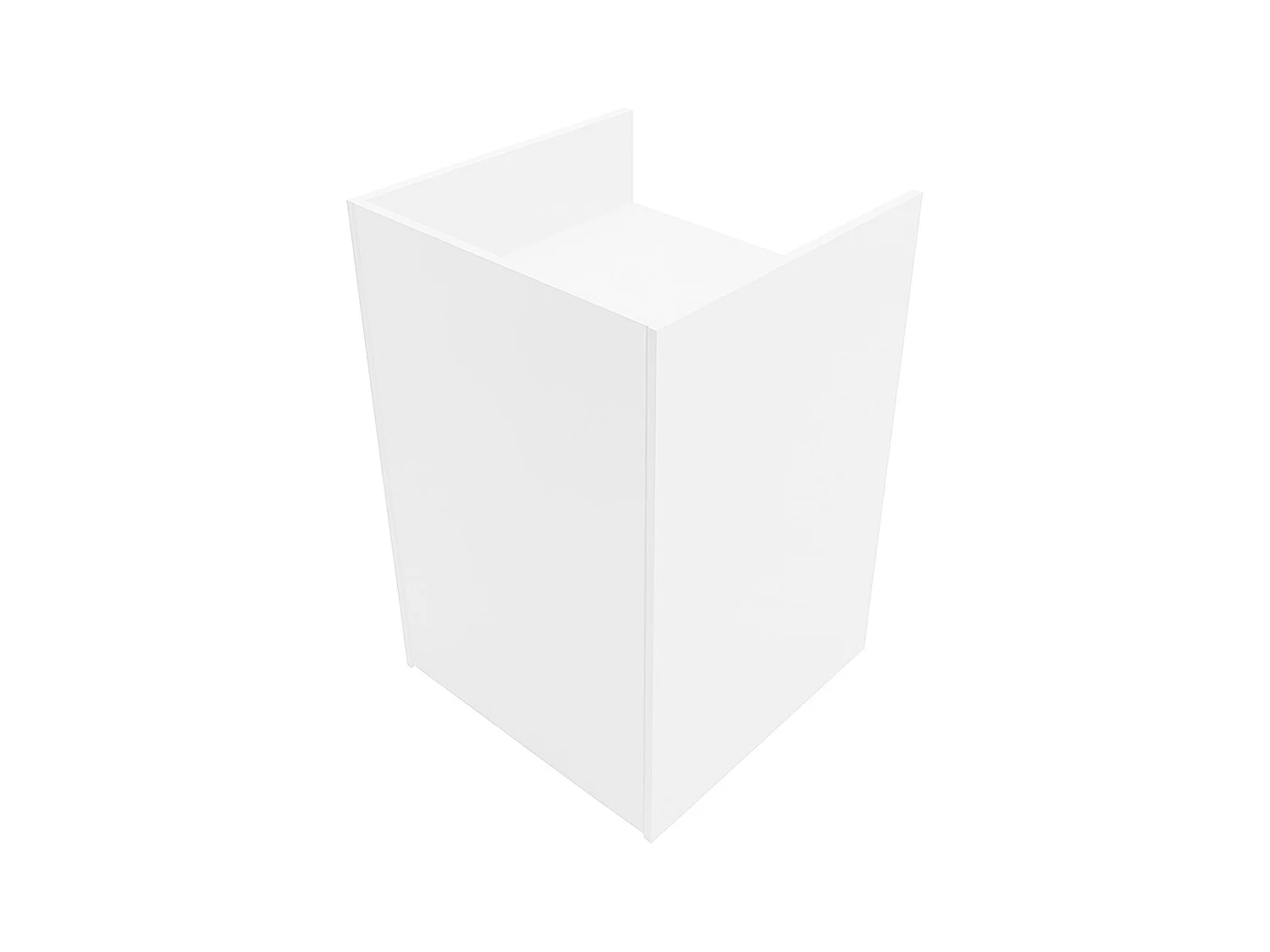 TB60 Ladentheke mit Kassenblock – Weiß