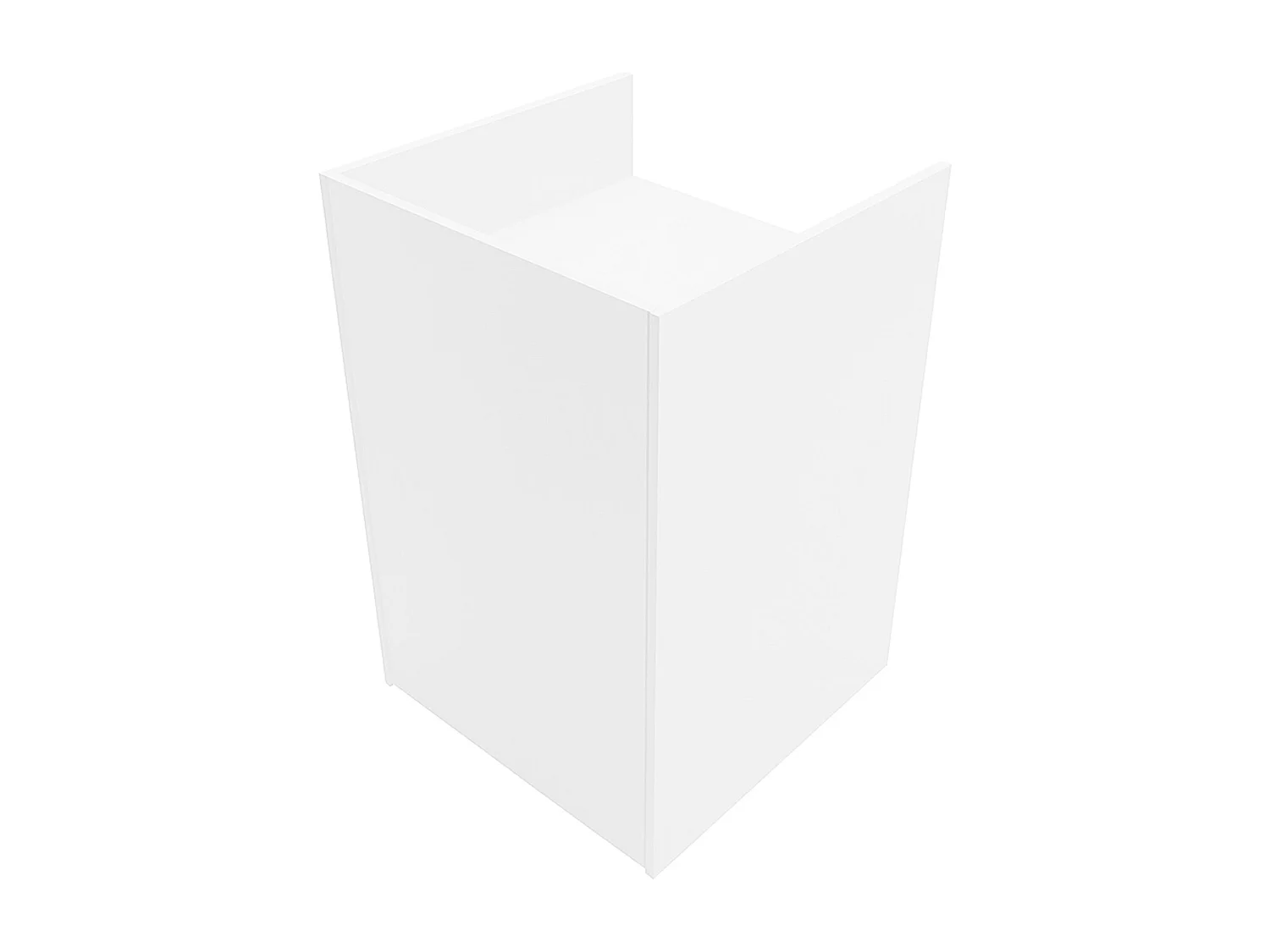 Comptoir de Vente Pour Caisse en MDF Blanc TB60 Meuble de Commerce Réception