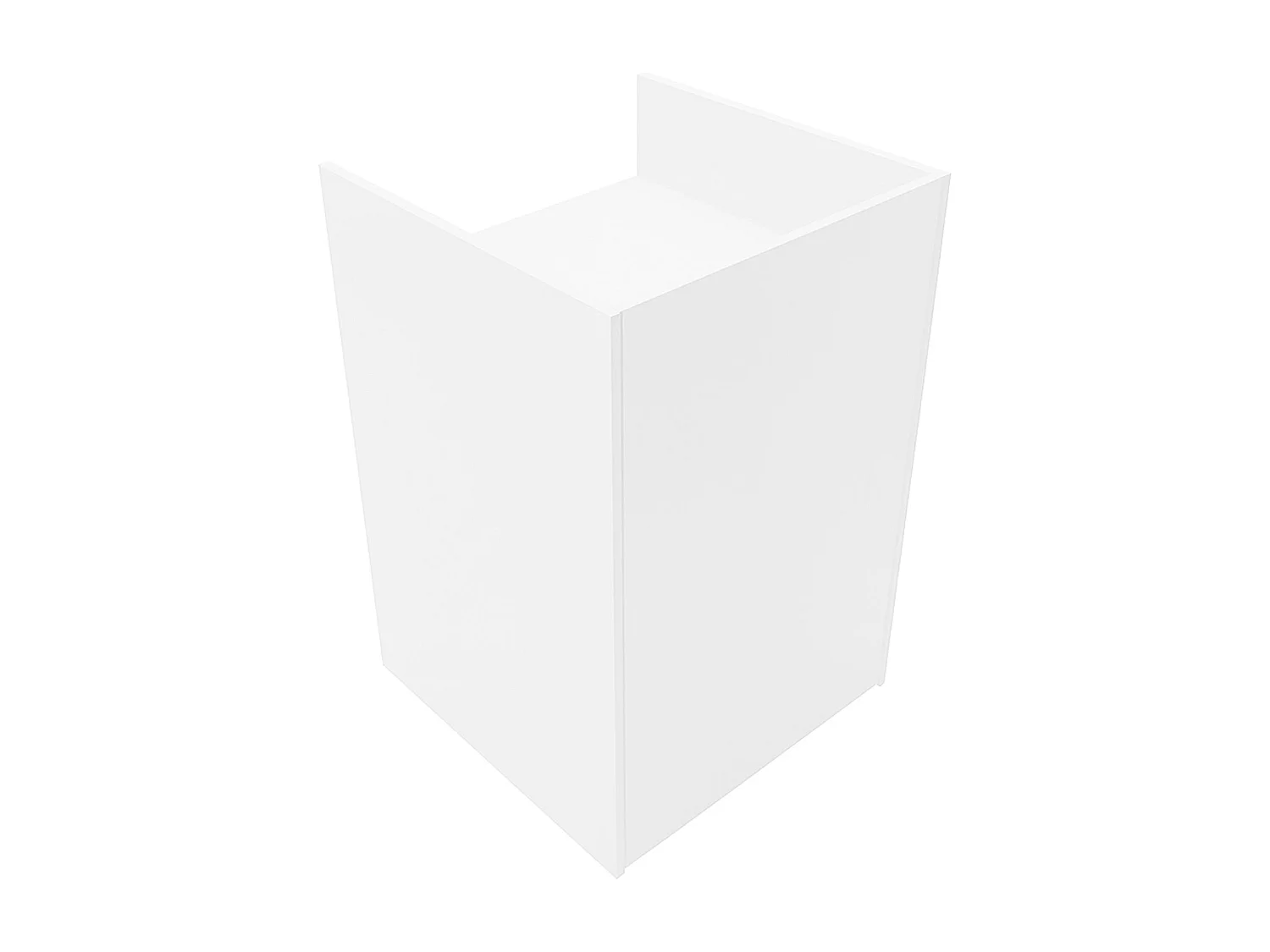 Comptoir de Vente Pour Caisse en MDF Blanc TB60 Meuble de Commerce Réception