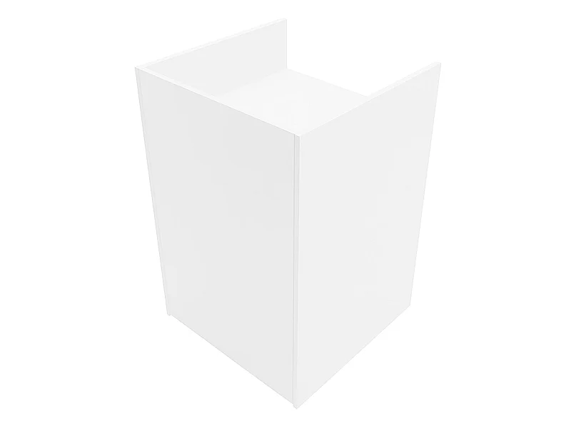 Comptoir de Vente Pour Caisse en MDF Blanc TB60 Meuble de Commerce Réception