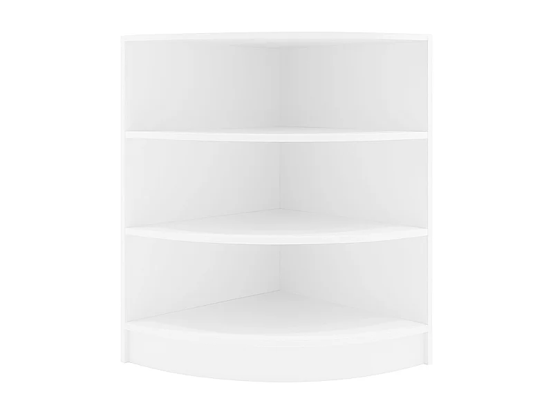 Mostrador Comercial Esquinero Curvo LM60 60x60x90cm – Blanco
