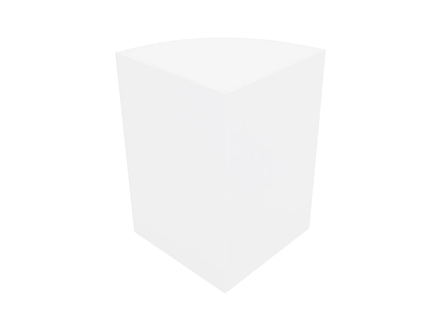 LM60 Ladentheke für Ecken – Weiß