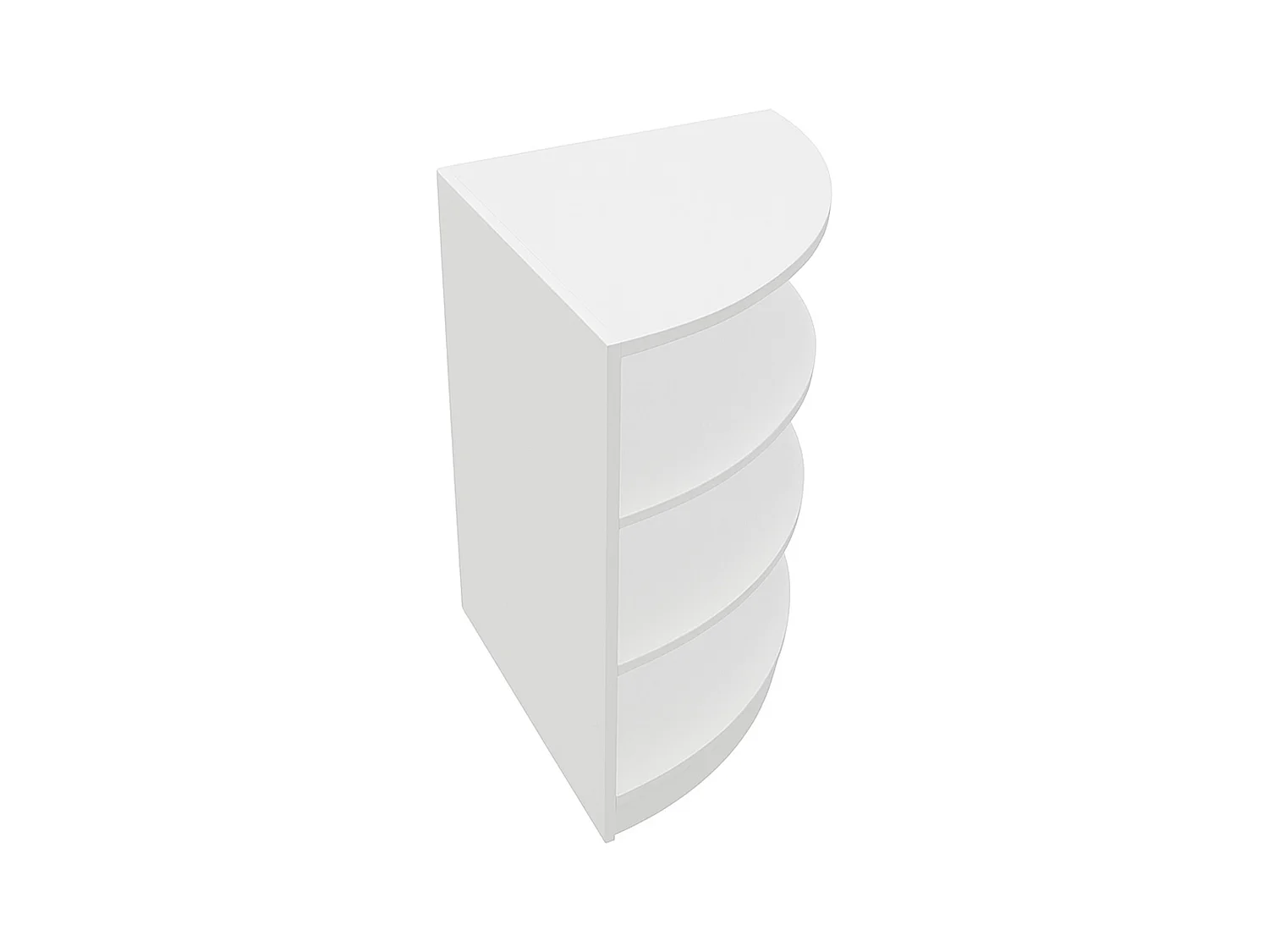 LM60 Ladentheke für Ecken – Weiß