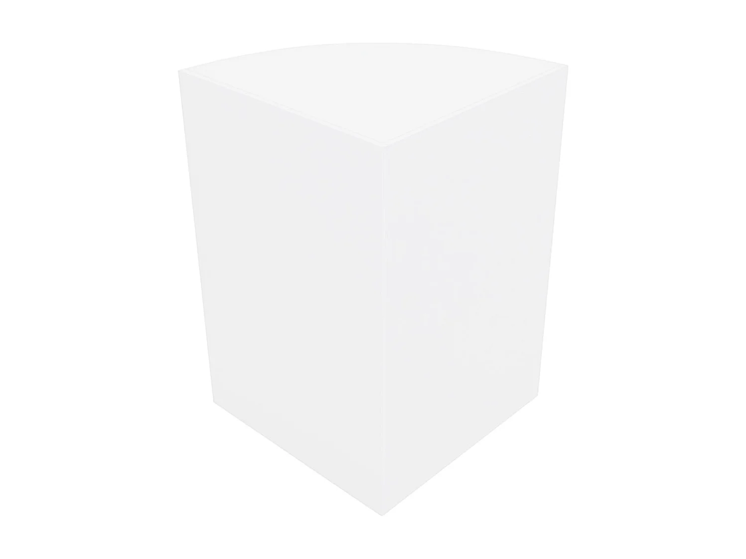 Comptoir de Vente Unité de Coin en MDF Blanc LM60 Meuble de Rangement Commerce