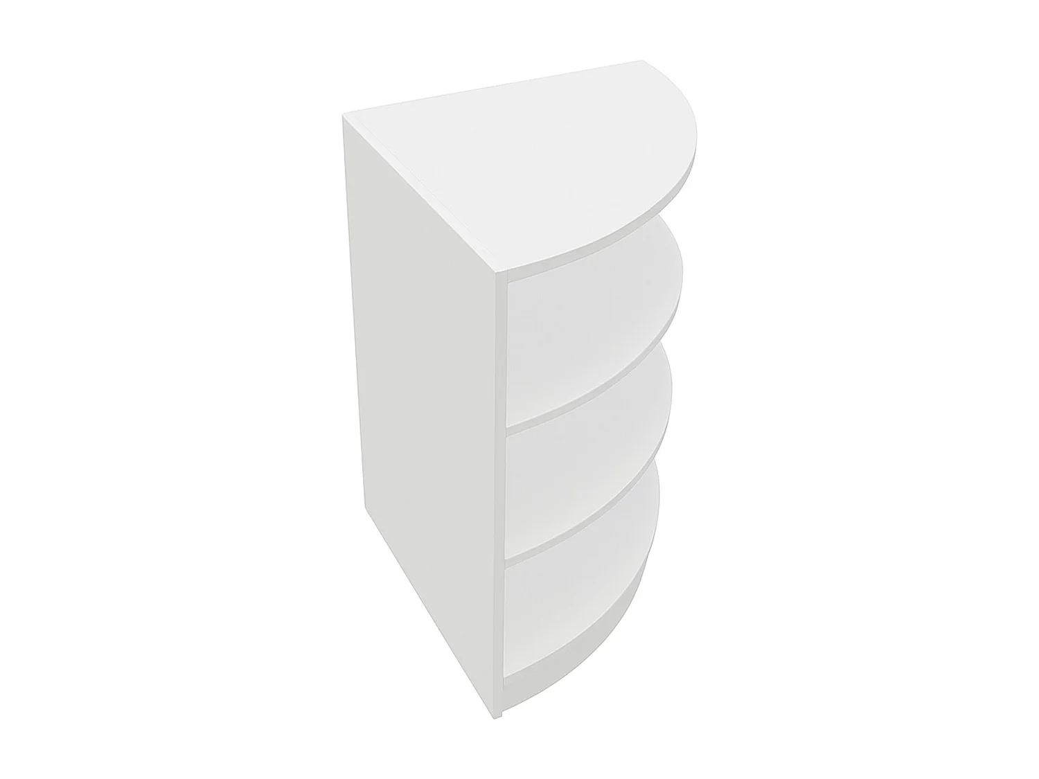 Comptoir de Vente Unité de Coin en MDF Blanc LM60 Meuble de Rangement Commerce