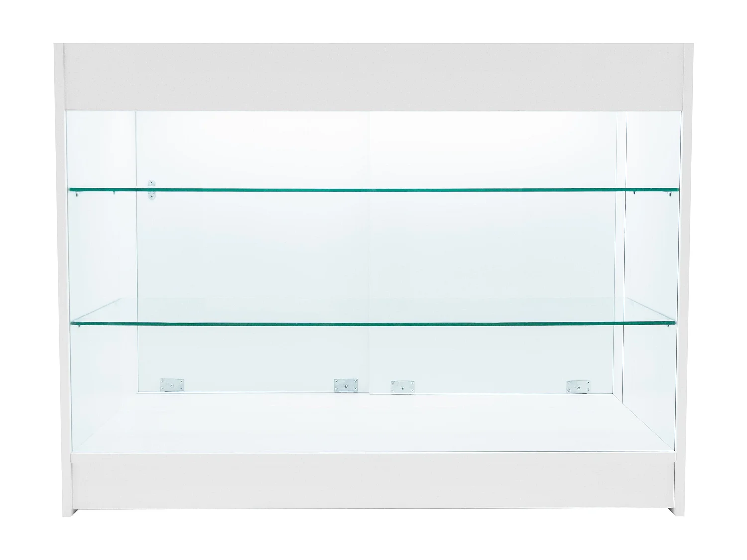 Comptoir de Vente Blanc LED Intégrés K1200 Portes Coulissantes [2 Clés INCLUS]