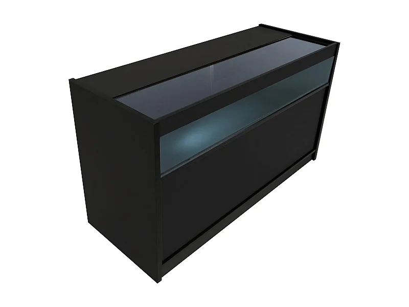 B1500 LED-Ladentheke – Schwarz