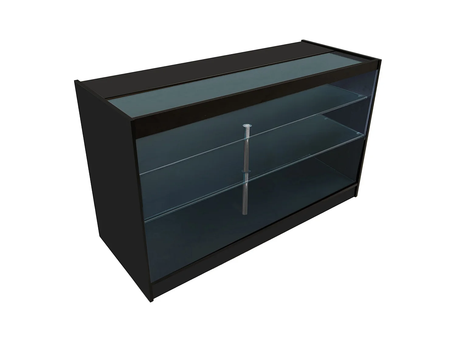 Comptoir de Vente Noir LED Intégrés K1500 Portes Coulissantes [2 Clés INCLUS]