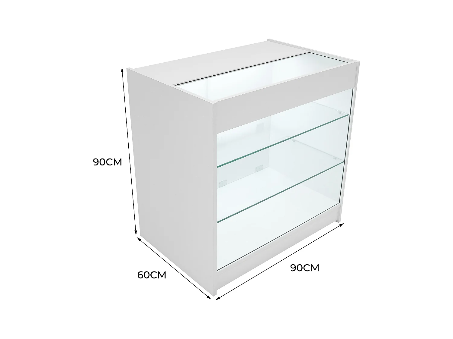 K900 LED-Ladentheke – Weiß