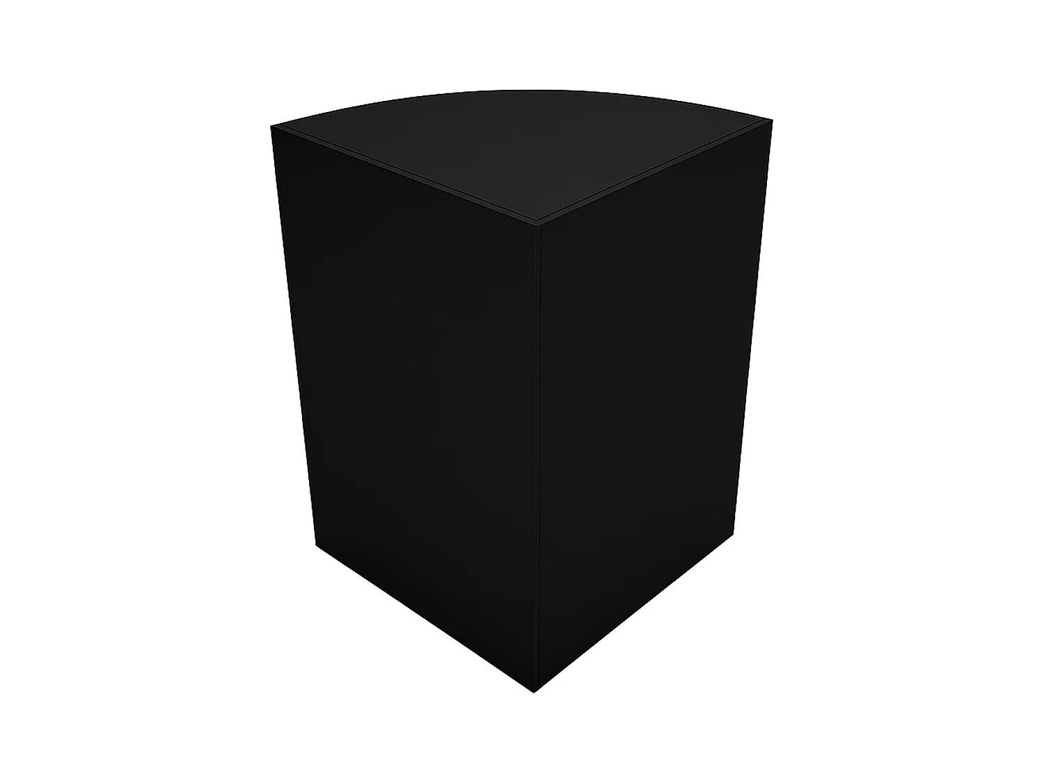 LM60 Ladentheke für Ecken – Schwarz