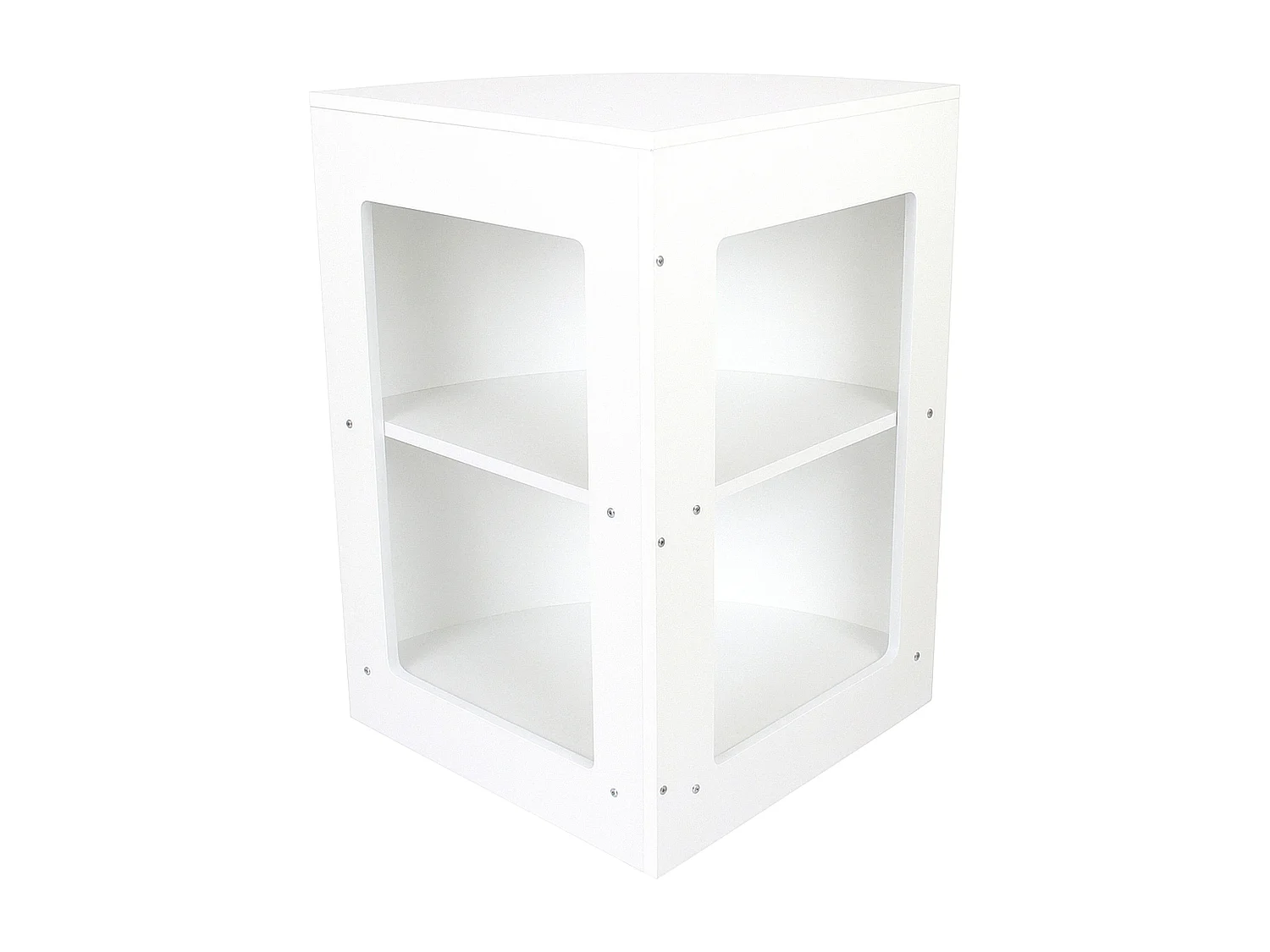 Comptoir de Vente Unité de Coin en MDF Blanc CM60 Meuble de Rangement Commerce