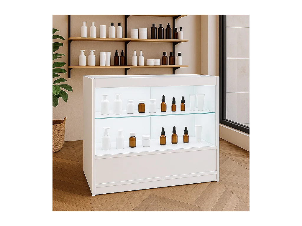 C900 LED-Ladentheke – Weiß