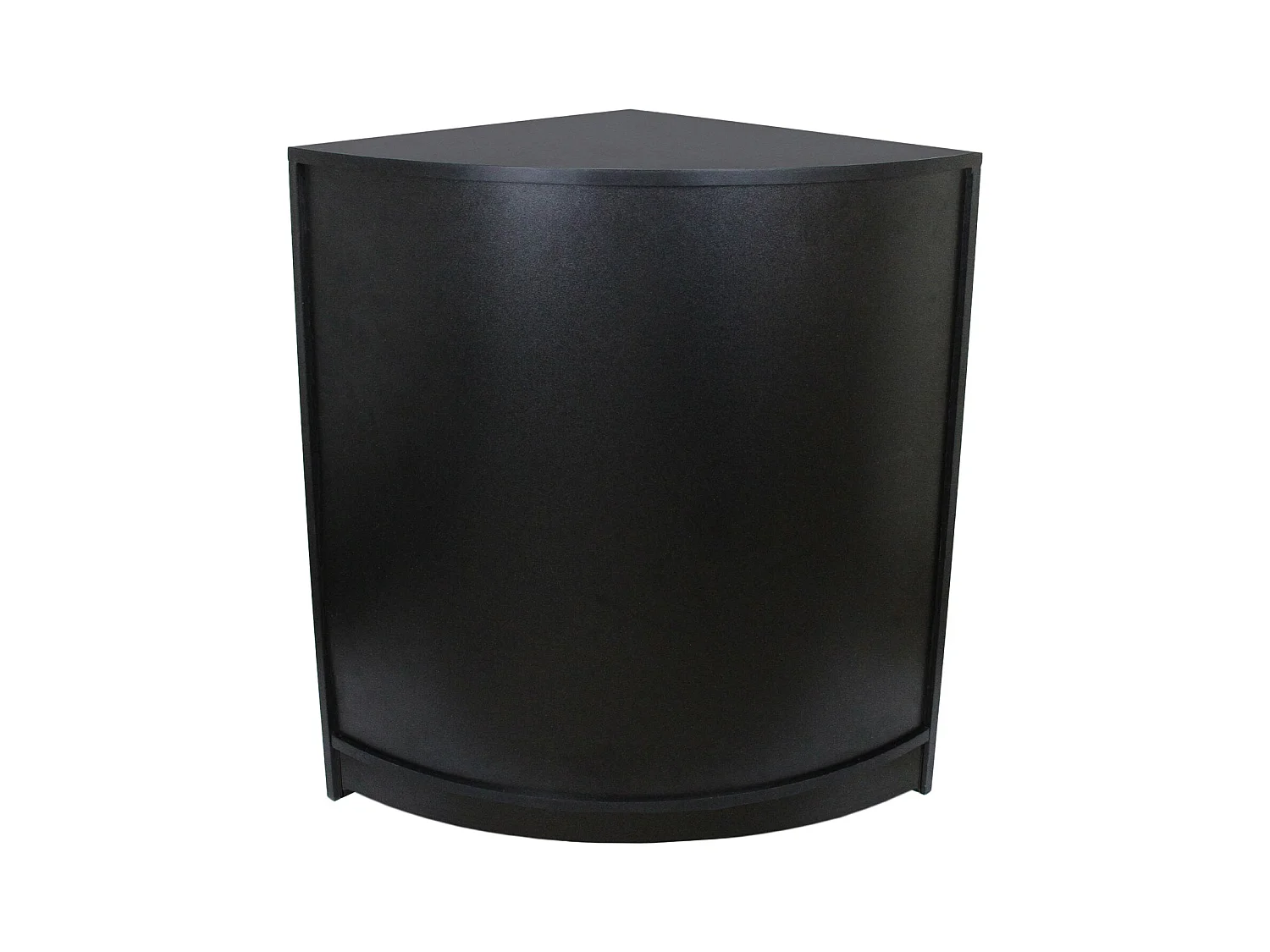 Comptoir de Vente Unité de Coin en MDF Noir CM60 Meuble de Rangement Commerce