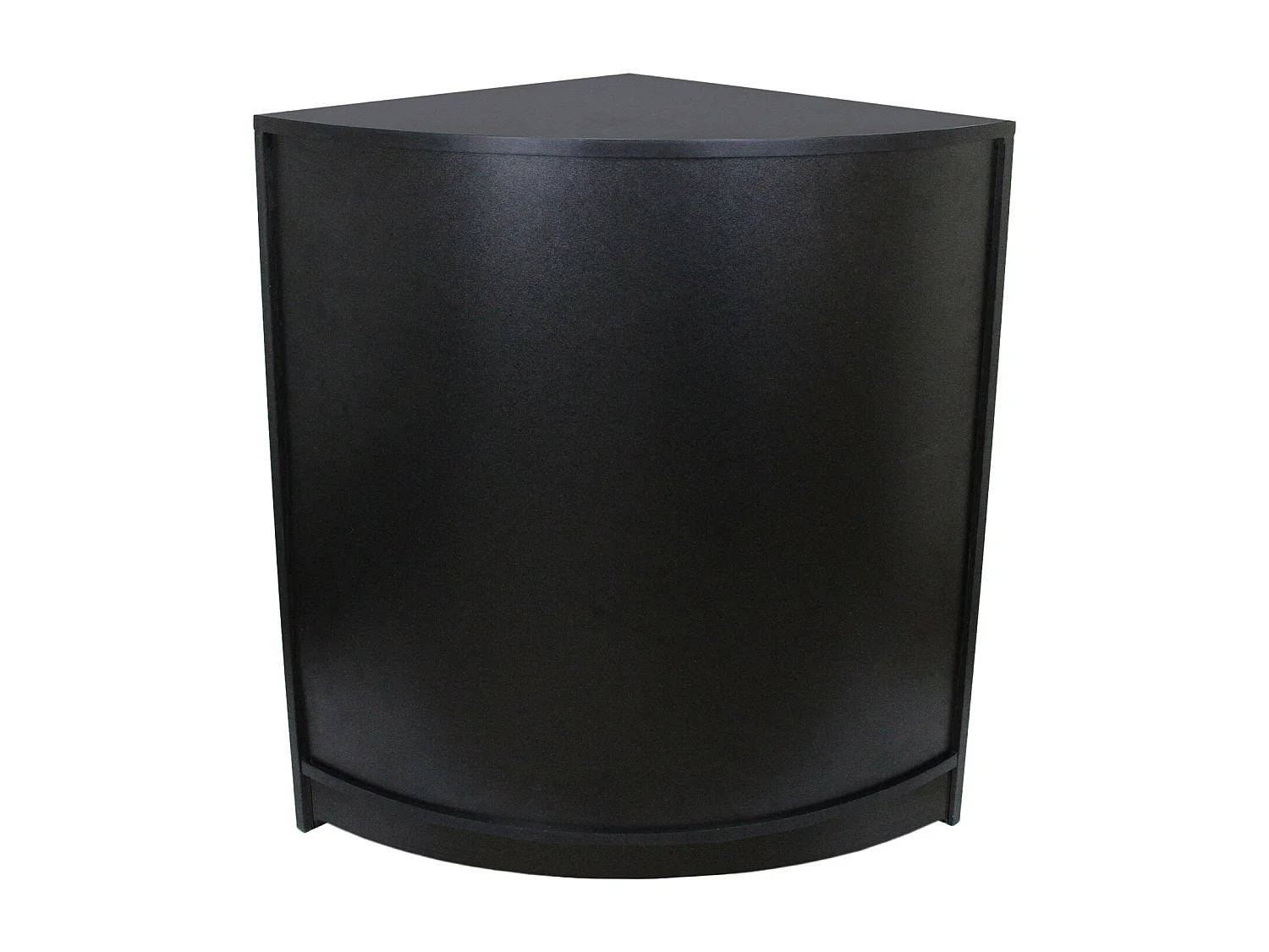 Comptoir de Vente Unité de Coin en MDF Noir CM60 Meuble de Rangement Commerce