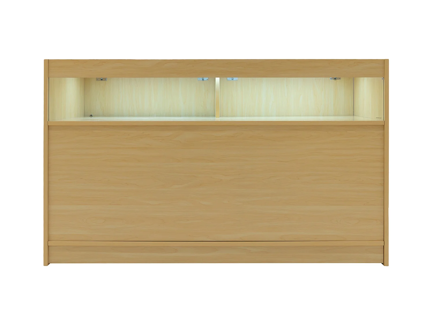 Comptoir de Vente Érable LED Intégrés B1500 Portes Coulissantes [2 Clés INCLUS]