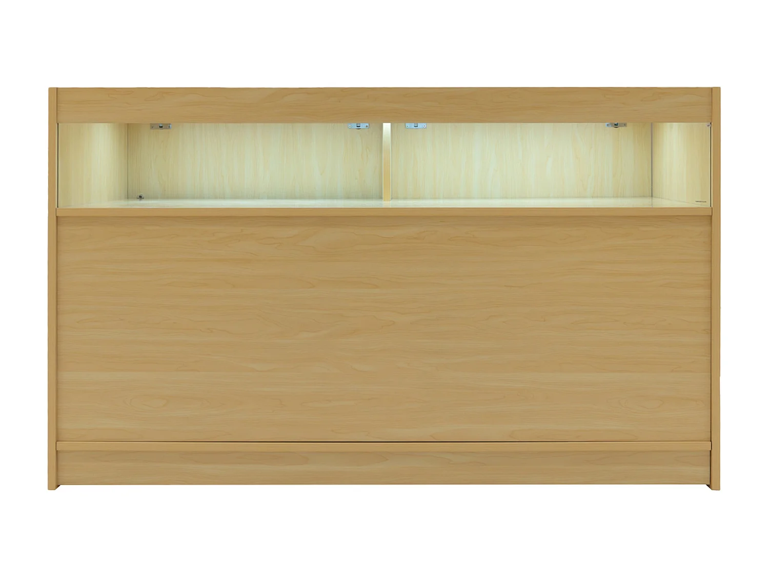 Comptoir de Vente Érable LED Intégrés B1500 Portes Coulissantes [2 Clés INCLUS]