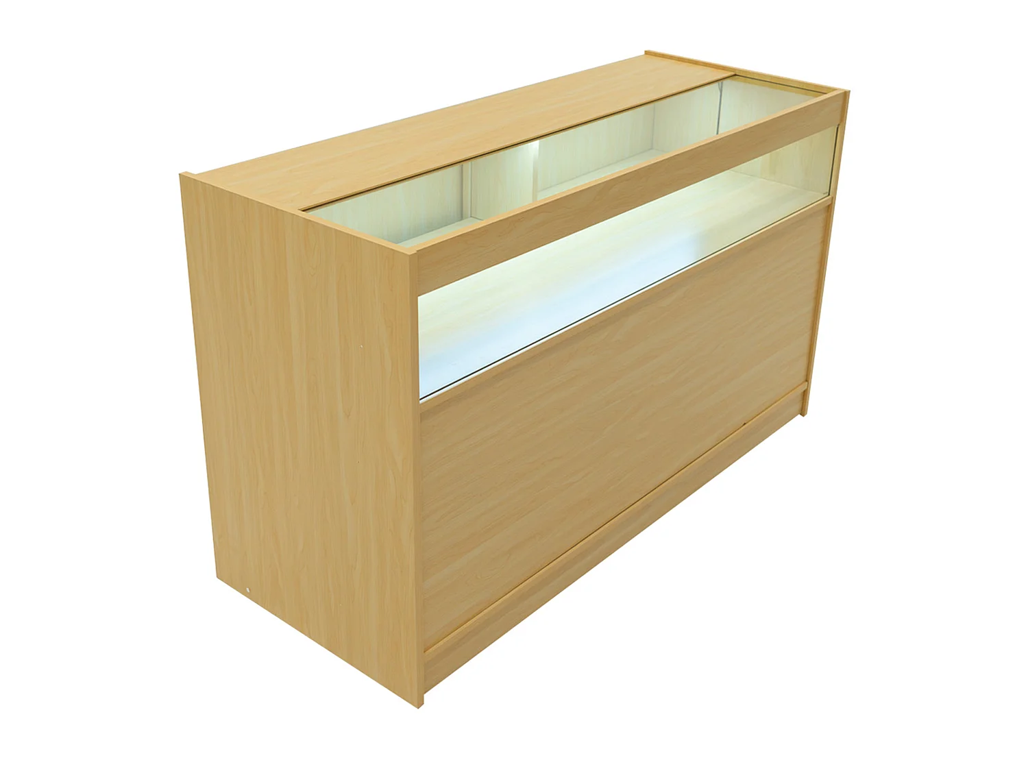 BalcÃ£o Comercial com Luz LED B1500 â€“ cor Maple