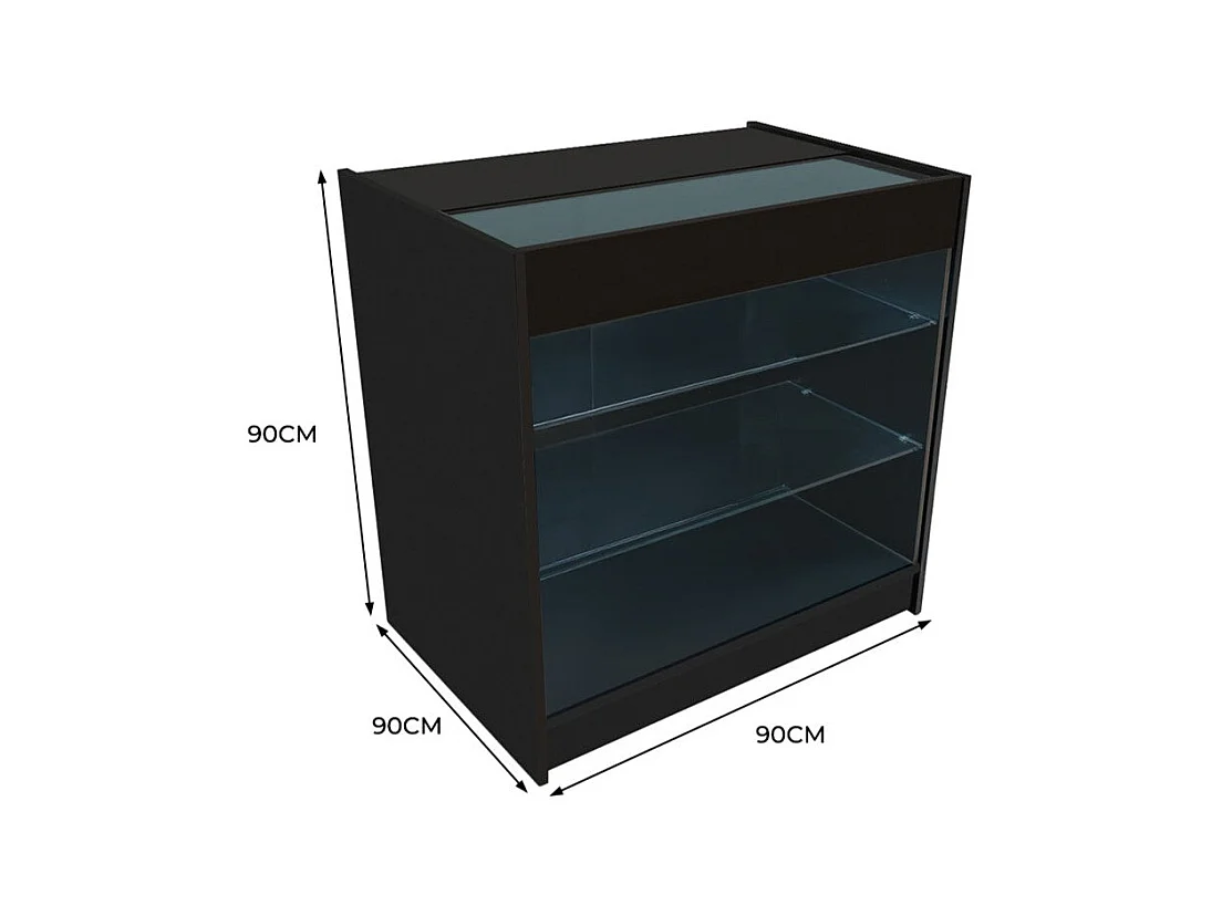 K900 LED-Ladentheke – Schwarz