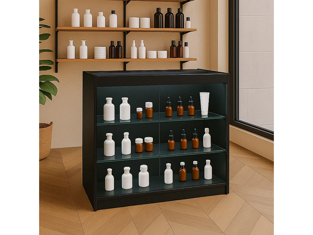 LED Detailhandel Winkel Toonbank K900 - Zwart