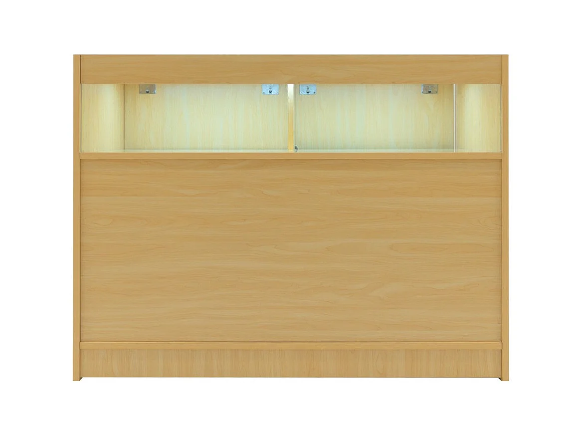 Comptoir de Vente Érable LED Intégrés B1200 Portes Coulissantes [2 Clés INCLUS]