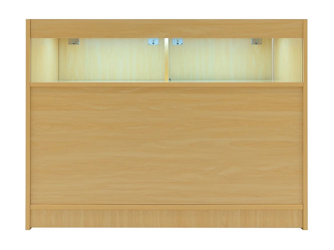 Comptoir de Vente Érable LED Intégrés B1200 Portes Coulissantes [2 Clés INCLUS]