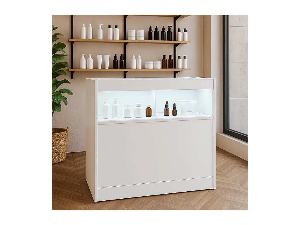 B900 LED-Ladentheke – Weiß