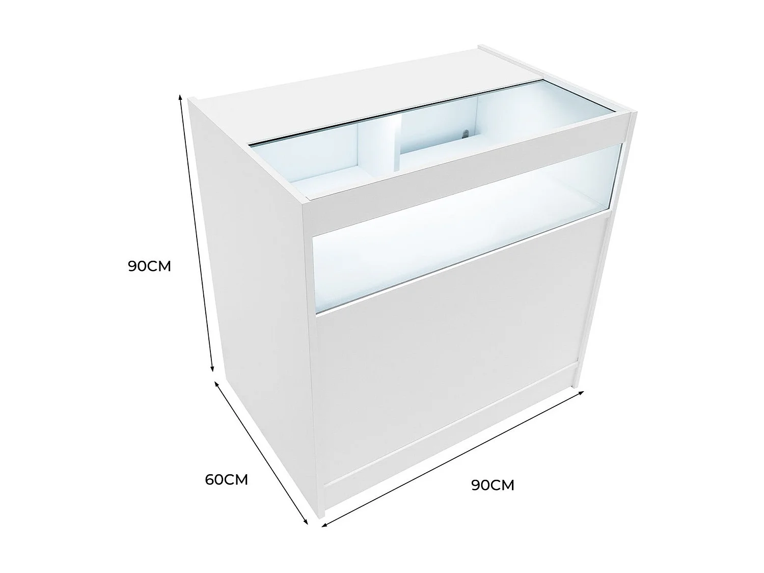 Lada sklepowa LED B900 - biała