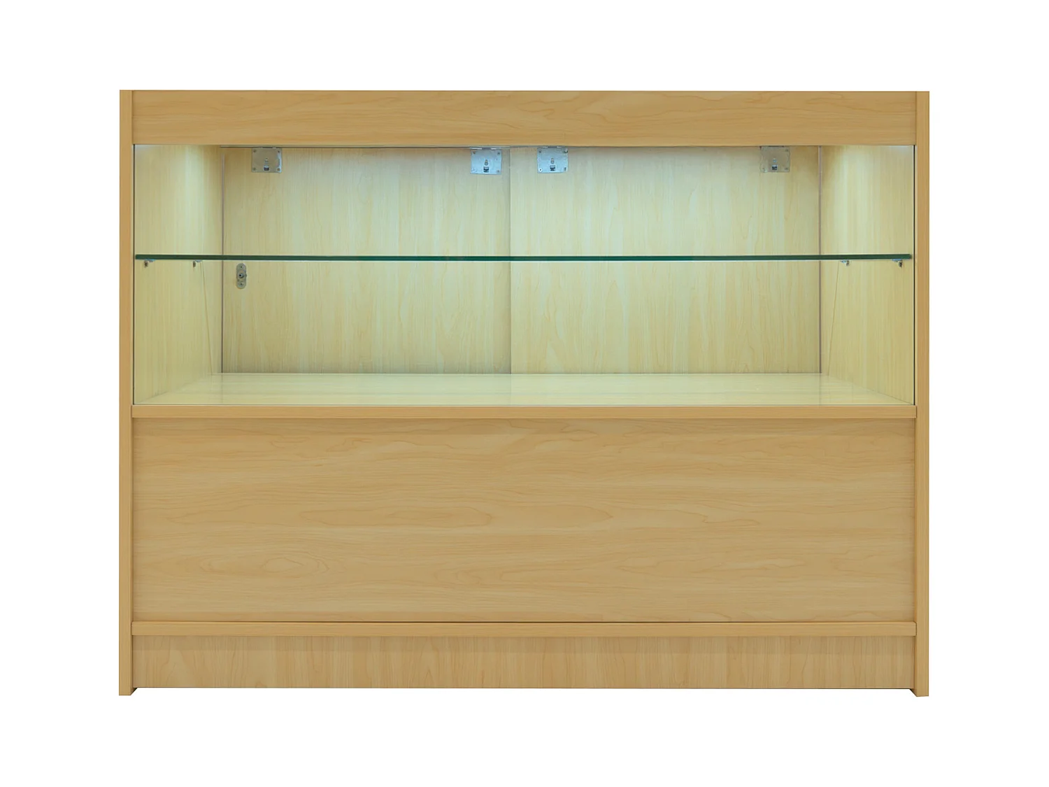 C1200 LED-Ladentheke – Ahorn