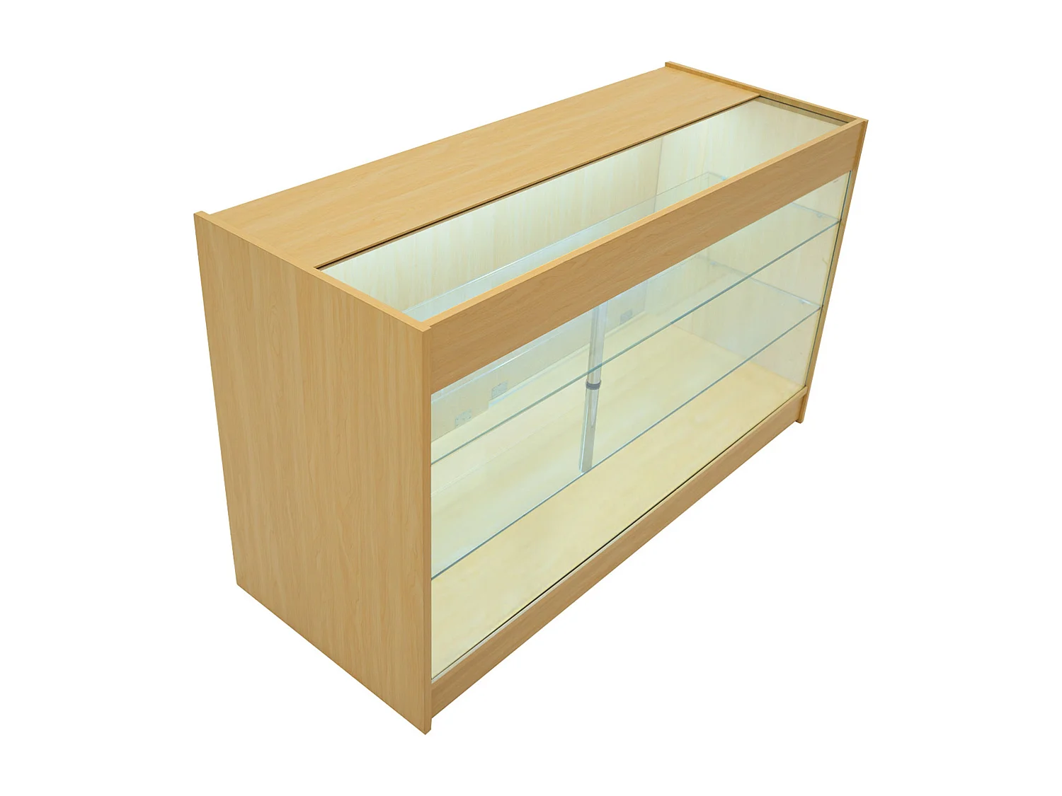 Comptoir de Vente Érable LED Intégrés K1500 Portes Coulissantes [2 Clés INCLUS]