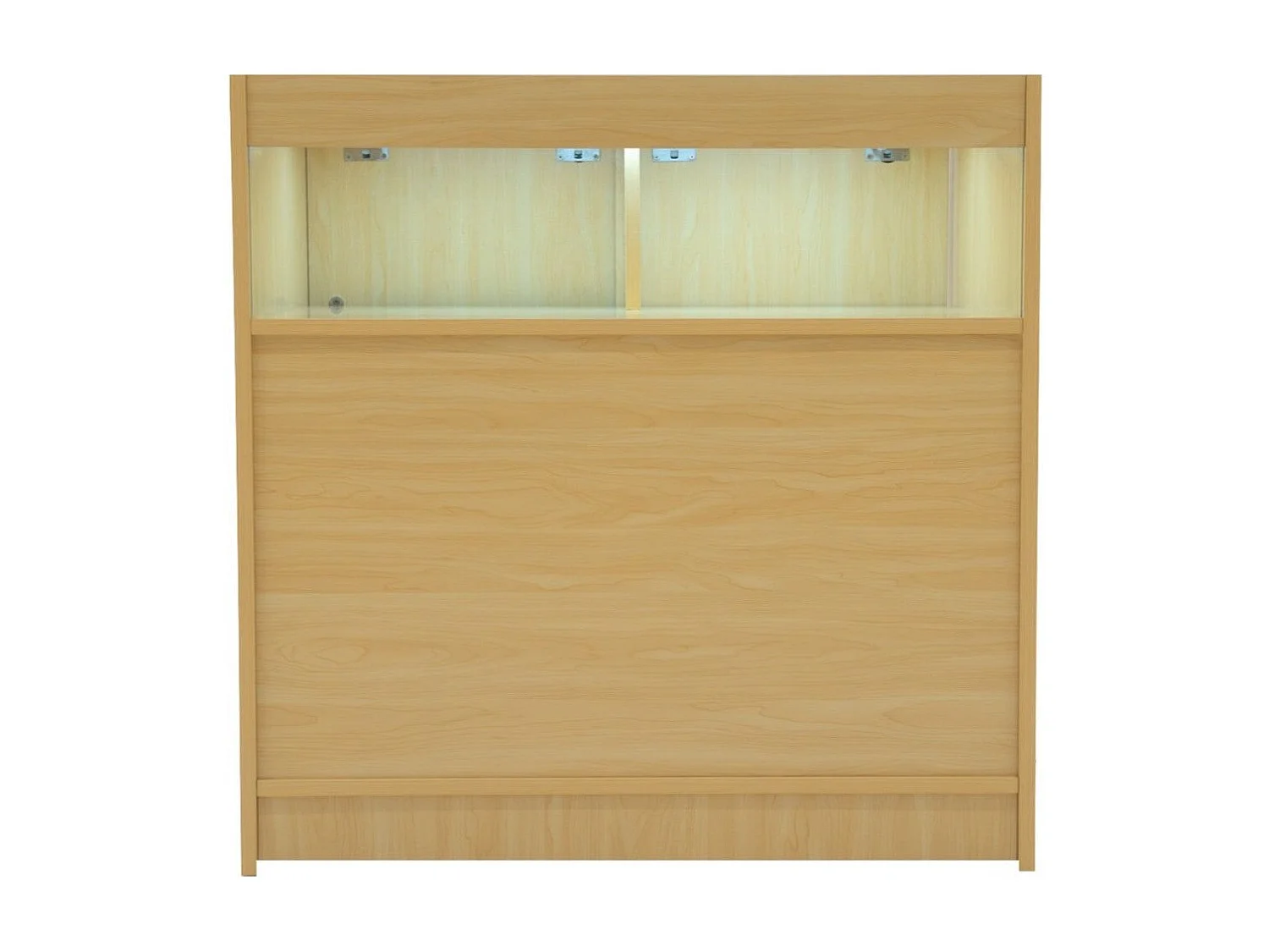 Comptoir de Vente Érable LED Intégrés B900 Portes Coulissantes [2 Clés INCLUS]