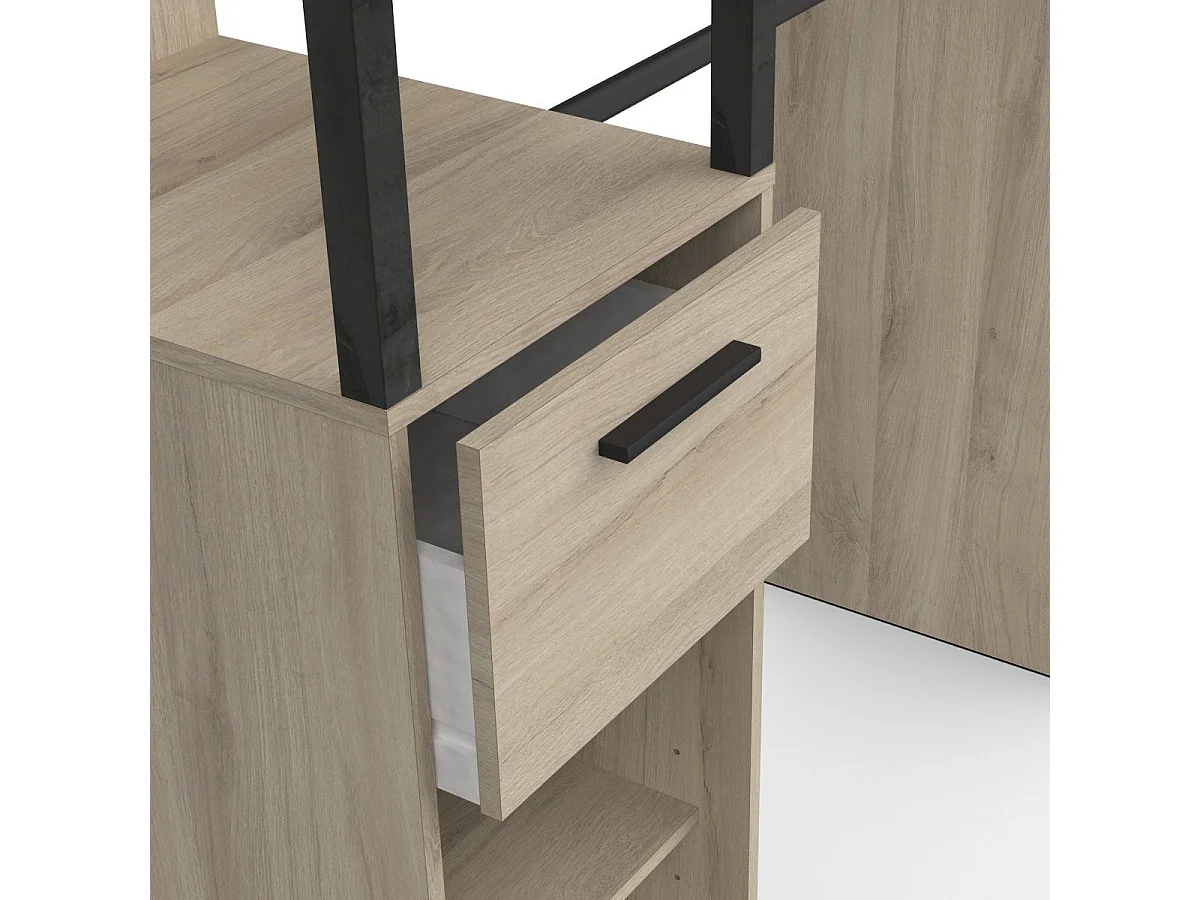 Kit dressing 2 colonnes, 1 tiroir et 3 rayons L37cm - GARY