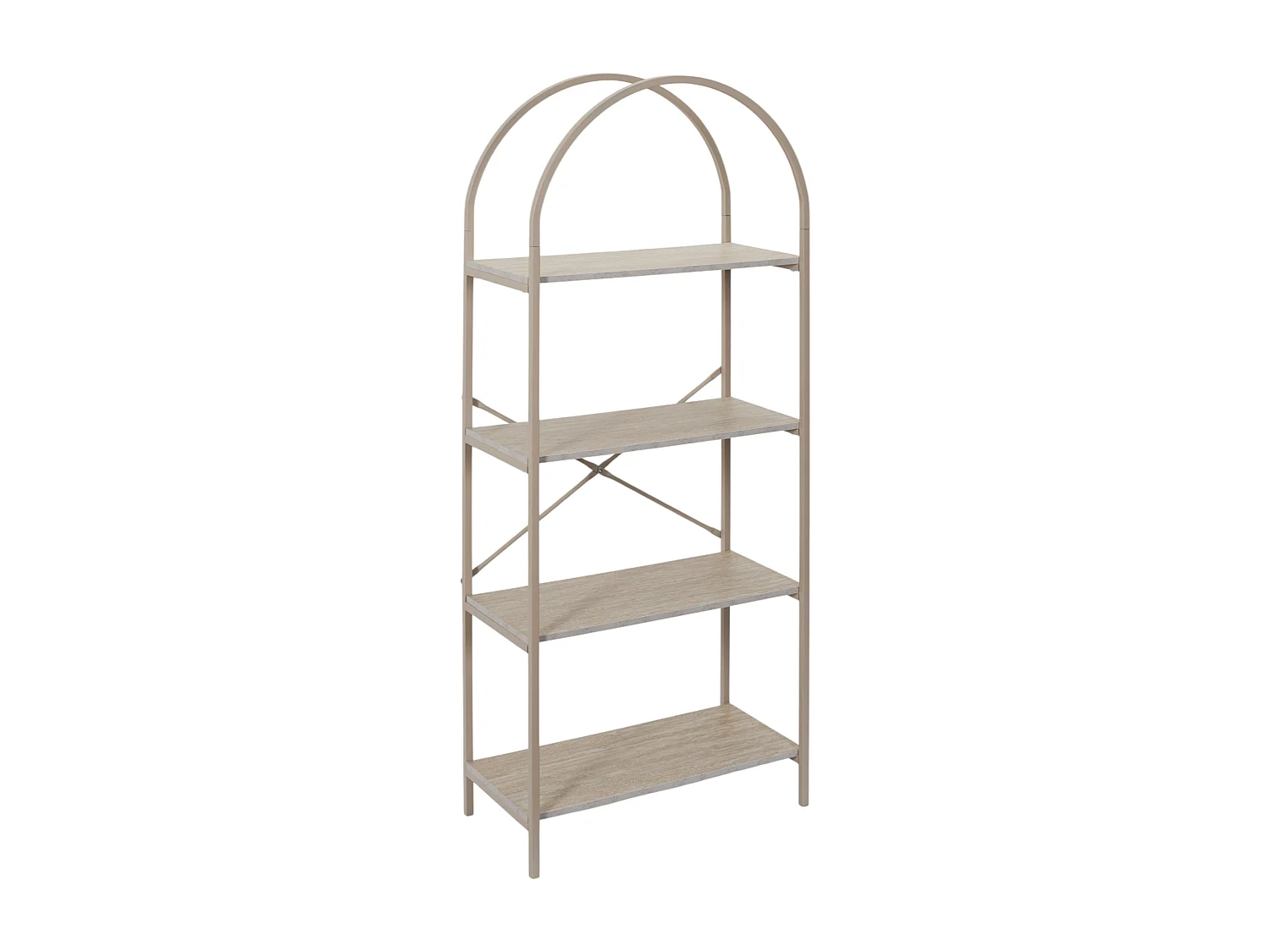Etagere Arche 4 Niveaux Terra Nova Blanc, Beige