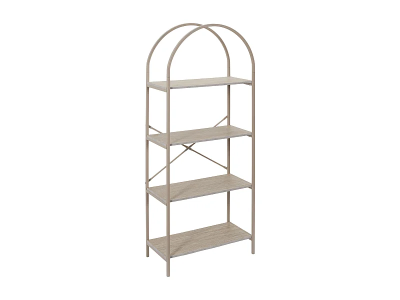 Etagere Arche 4 Niveaux Terra Nova Blanc, Beige
