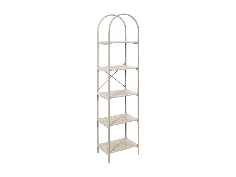 Etagere Arche 5 Niveaux Terra Nova Blanc, Beige