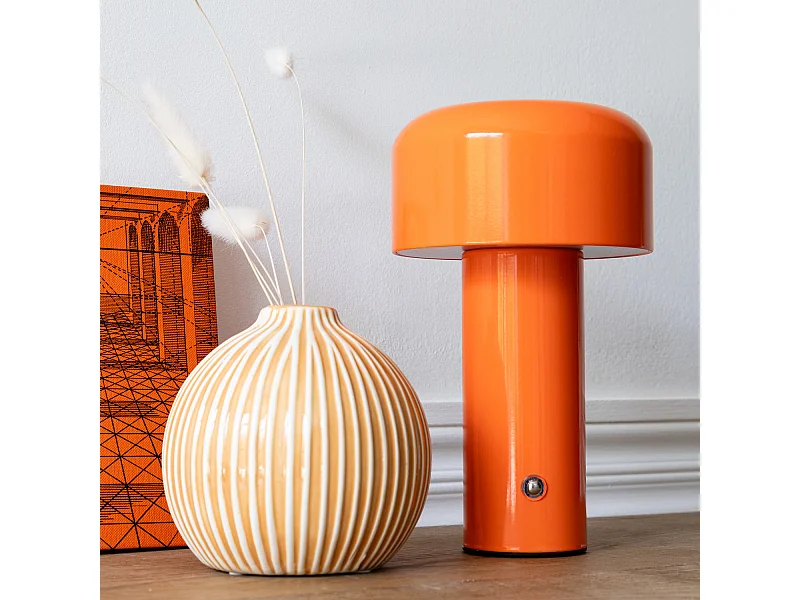 Lámpara de mesa LED naranja MIRA