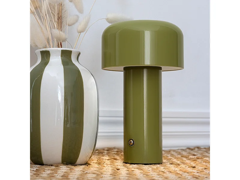 Lampe LED à poser verte MIRA - HAPPY GARDEN