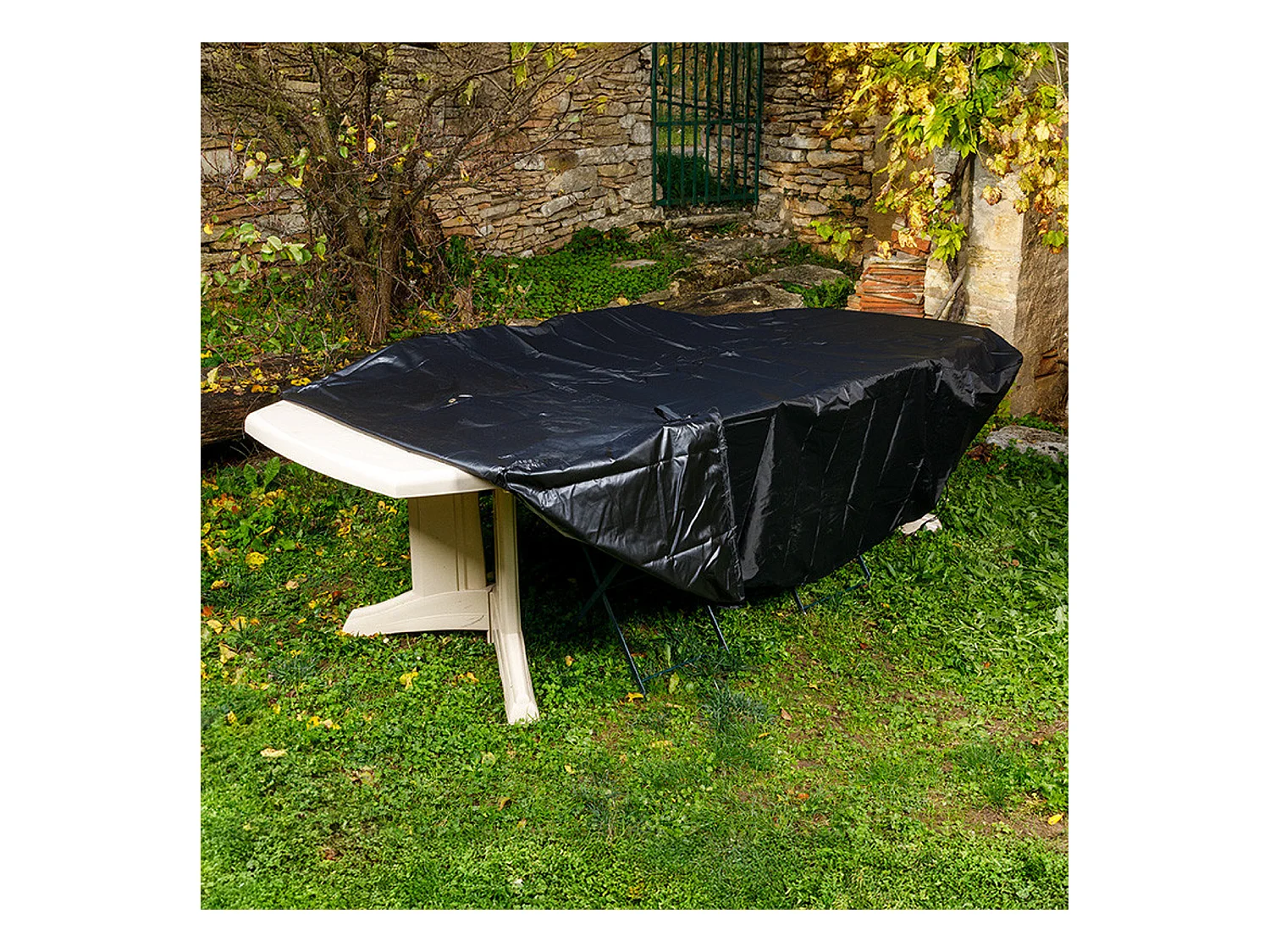 Housse L 350 x l 130 x H 65 cm pour salon de jardin - SOMAGIC