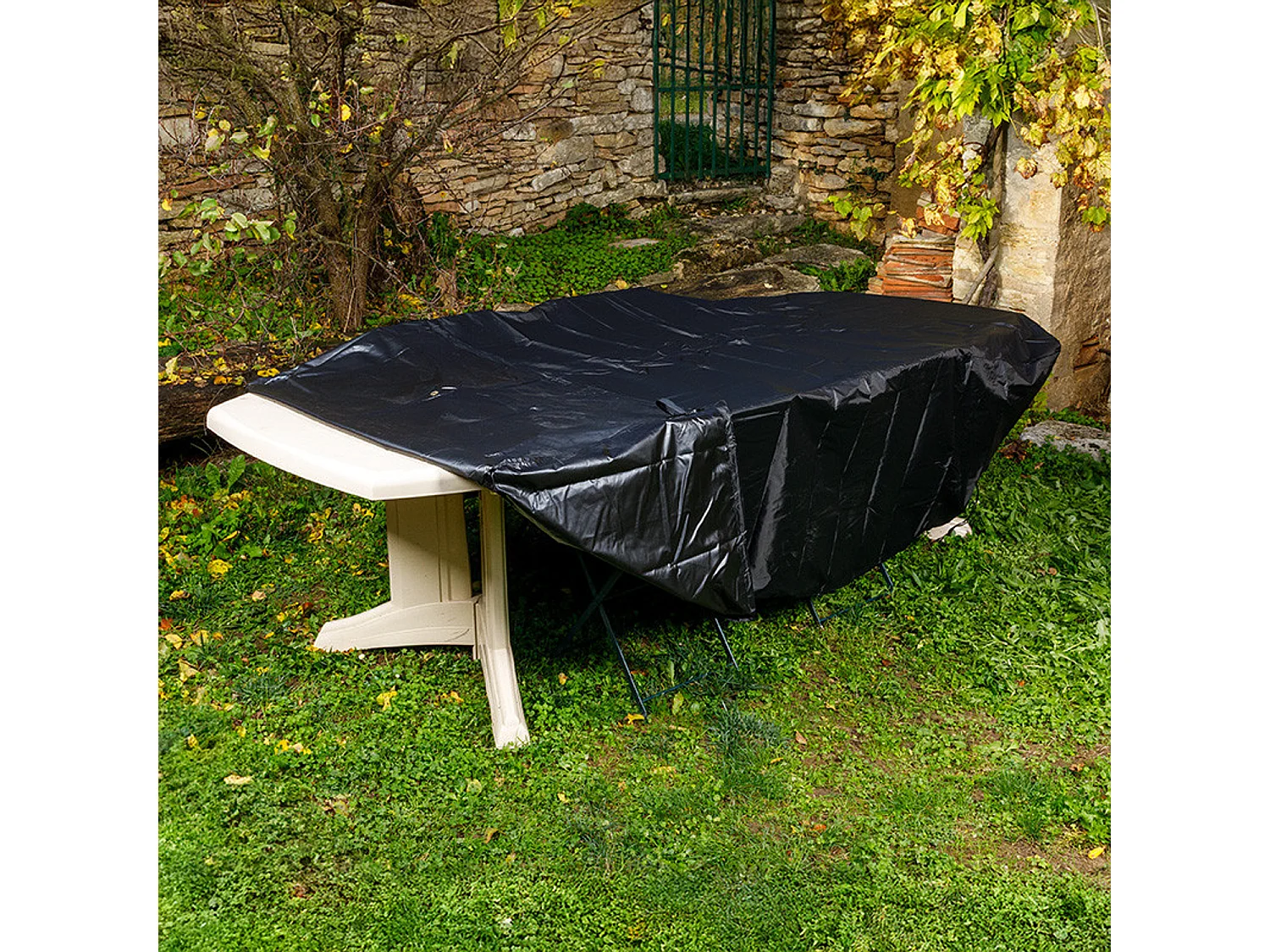 Housse L 350 x l 130 x H 65 cm pour salon de jardin - SOMAGIC