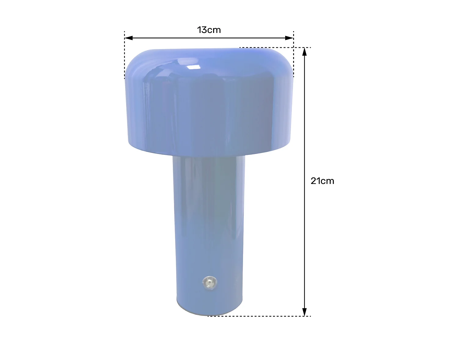 Lampe LED à poser bleue MIRA - HAPPY GARDEN