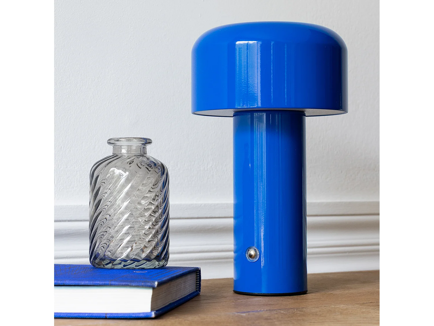 Lámpara de mesa LED azul MIRA